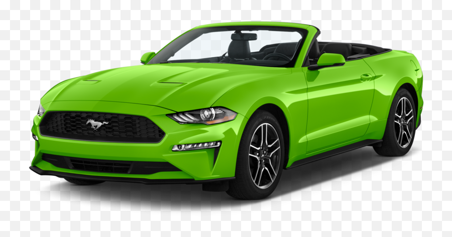 Ford Mustang Convertible Car Green - 2020 Mustang Premium Ecoboost Convertible Emoji,Ford Png