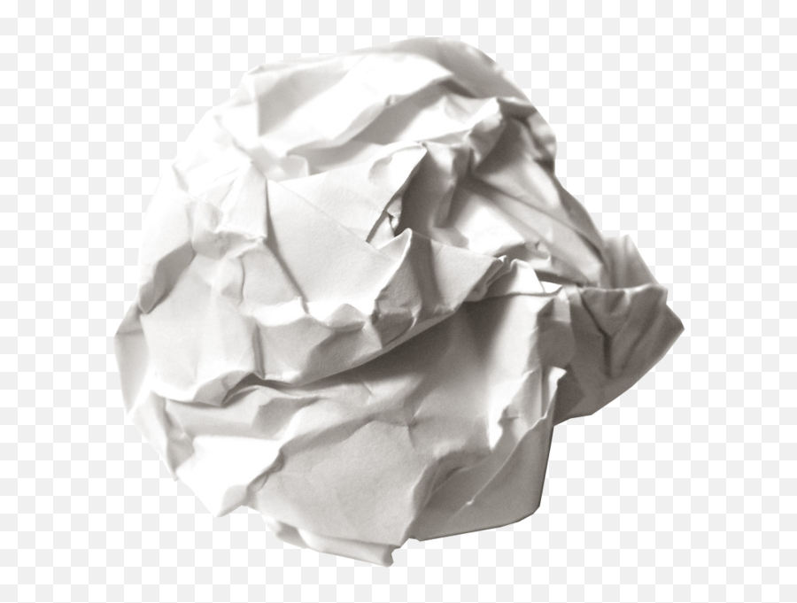 Crumpled Paper - Transparent Scrunched Up Paper Emoji,Paper Transparent Background