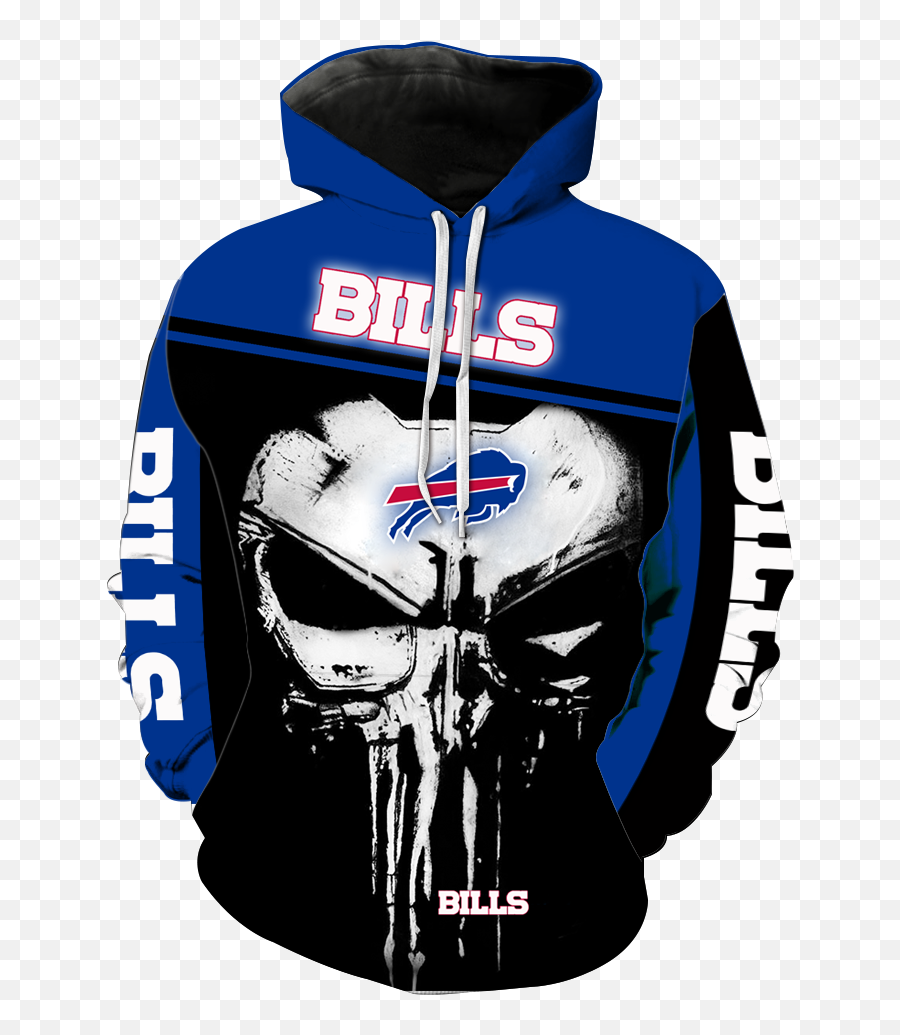Buffalo Bills Punisher Skull New Full All Over Print V1441 - Tokyo Ghoul Xxxtentacion Hoodie Emoji,Punisher Skull Png