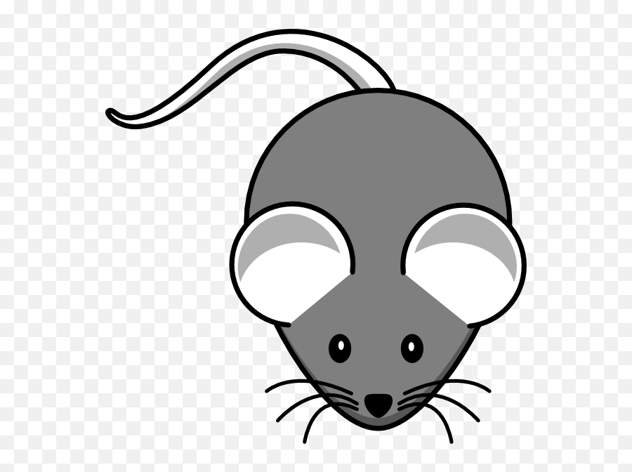 White Mouse Grey - Mouse Clipart Emoji,Mouse Clipart Black And White