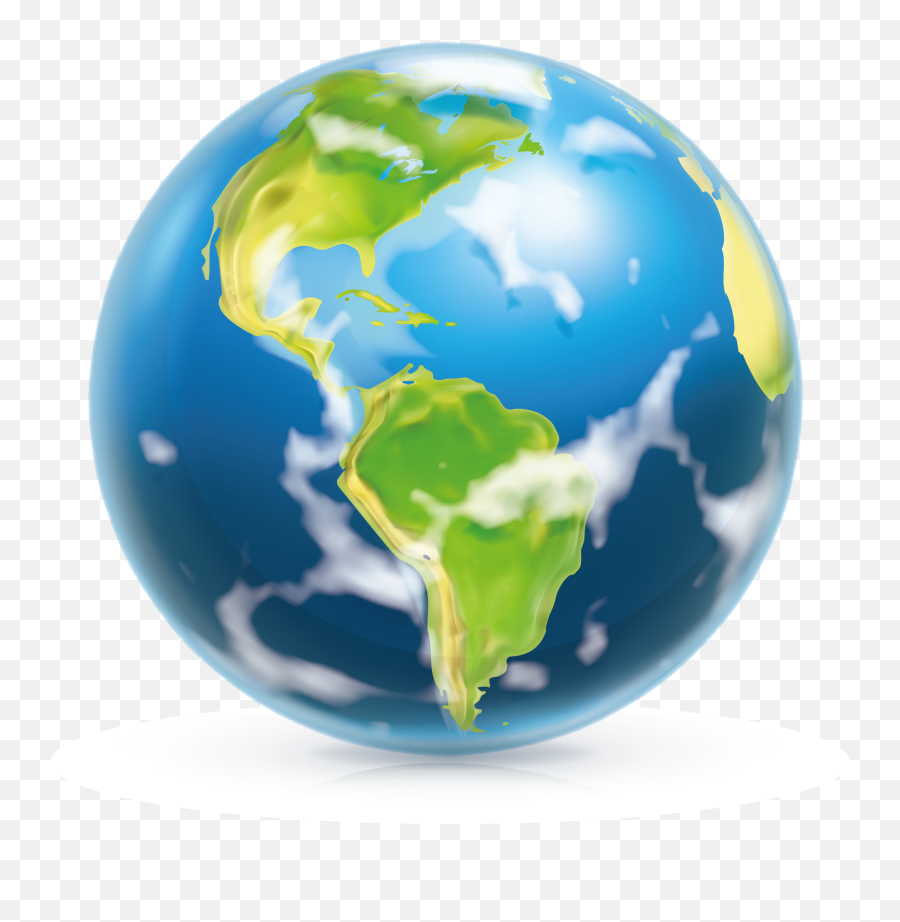 Earth Space Cartoon Clip Art - Earth Png Cartoon Planet Cartoon Earth Png Emoji,Space Transparent