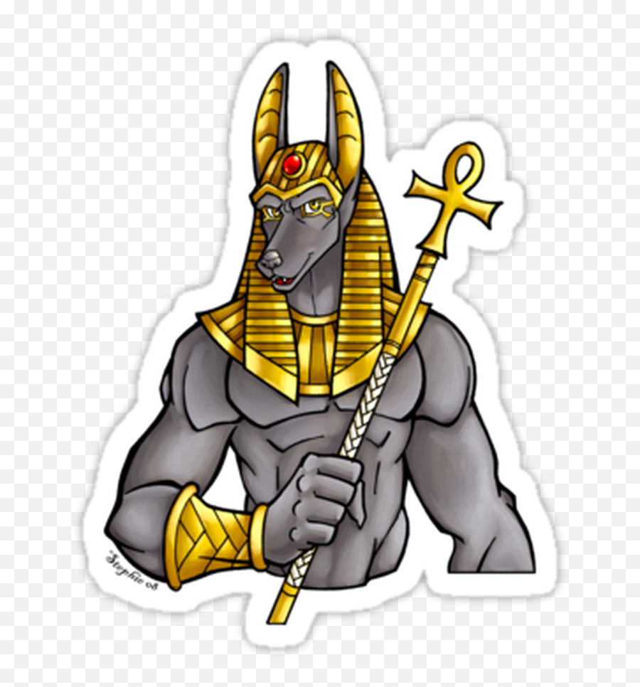 Anubis Egyptian Gods Png Image With No - Dibujos Anubis Dioses Egipcios Emoji,Egyptian Clipart