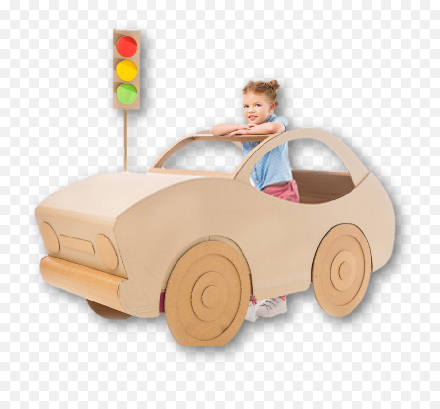 Kids Imagination Reusing Cardboard - Traffic Light Emoji,Imagination Clipart