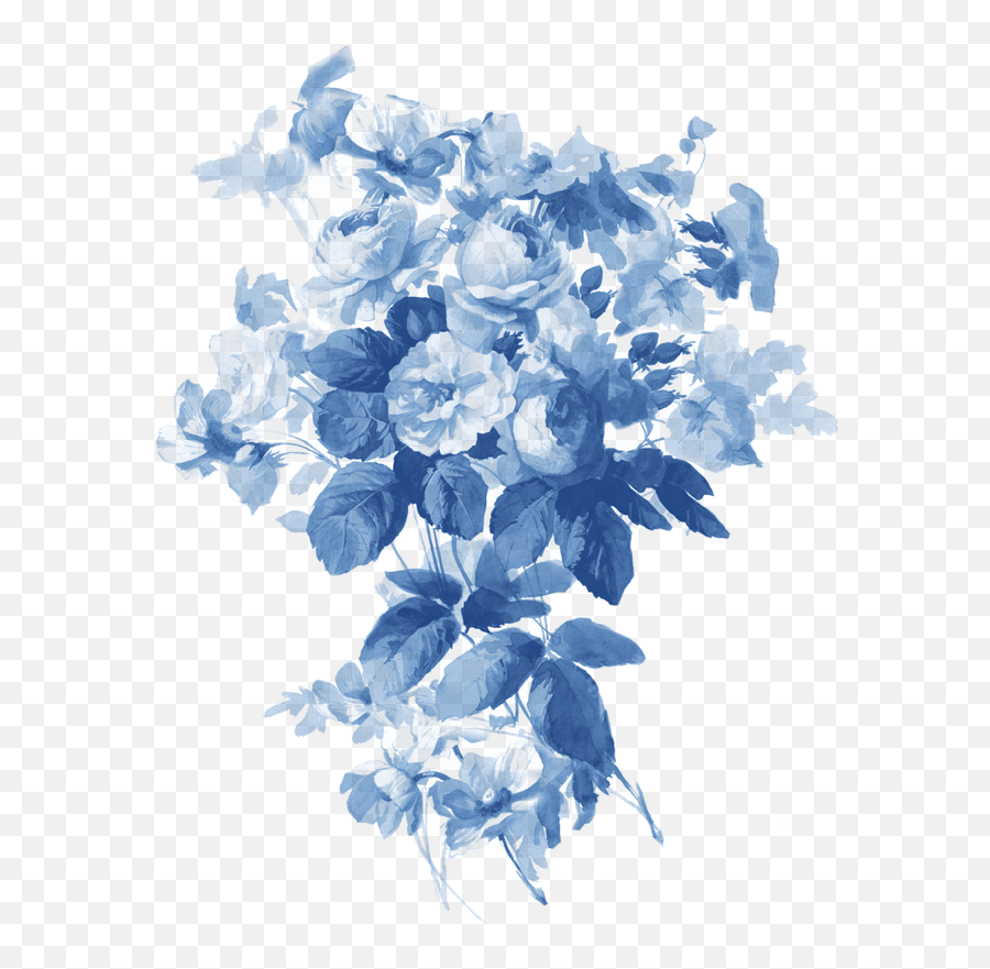 Grey Wallpaper Blue China Rose Hue - Spring Flowers Png Blue Emoji,Blue Watercolor Png