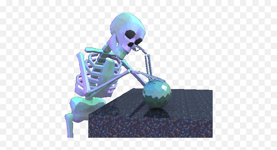 Some Aesthetic Skeleton Gifs Emoji,Skeleton Gif Transparent