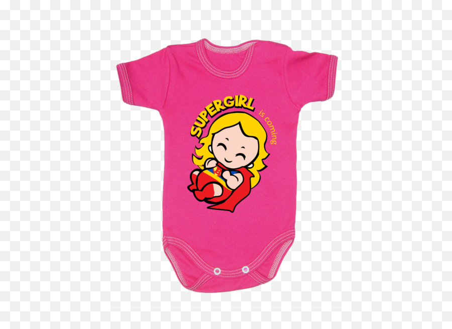 0 - 24 Months Superwoman Supergirl Girl Bodysuits Babygrow Emoji,Pink Superwoman Logo