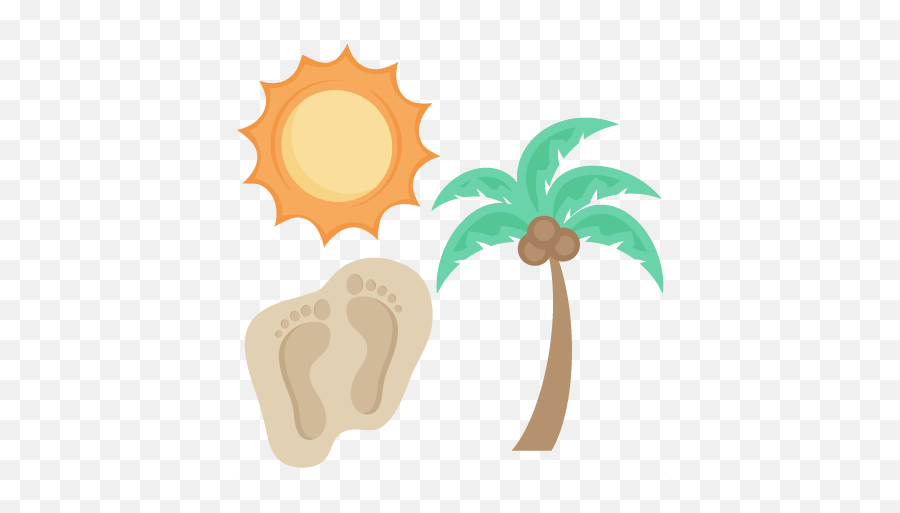 Download Hd Beach Icons Set Svg Scrapbook Cut File Cute Emoji,Scrapbook Clipart