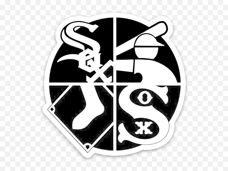 Chicago White Sox Mlb Die - Cut Decal 8 X8 White For Sale Emoji,Chicago White Sox Logo Png