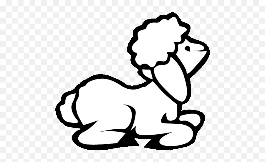 Draw A Baby Lamb - Clip Art Library Easter Lamb Drawing Easy Emoji,Lamb Clipart