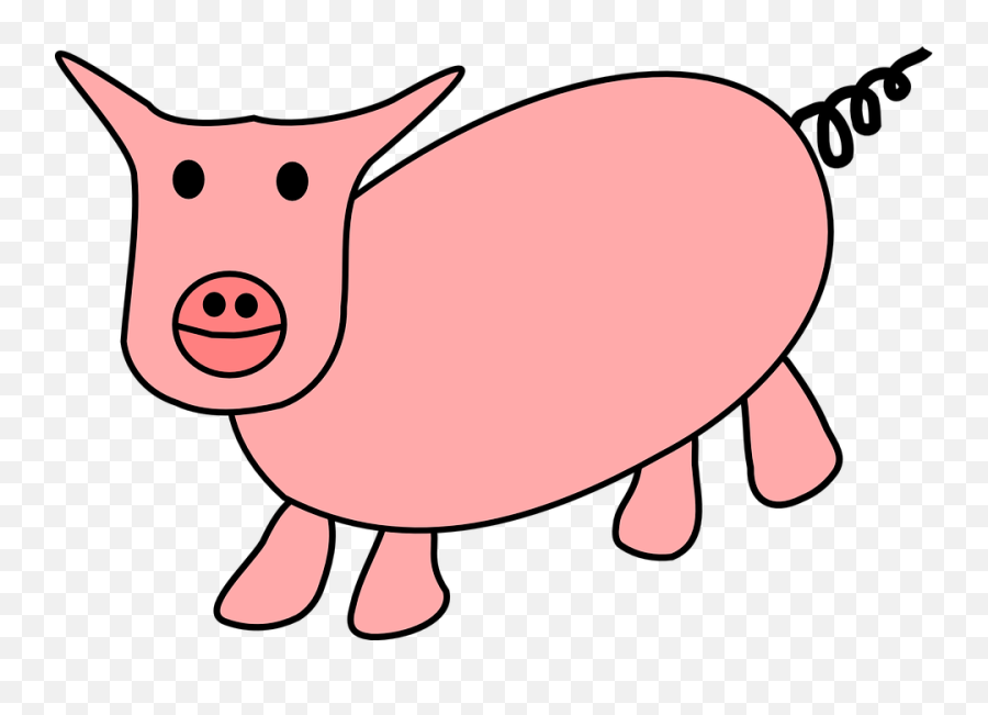 Pig Cartoon Png Svg Clip Art For Web - Download Clip Art Animal Figure Emoji,Pig Clipart