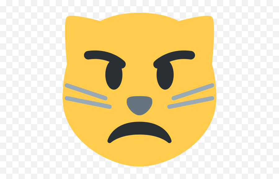 Pouting Cat Face Emoji Meaning With Pictures From A To Z,Smirk Emoji Transparent