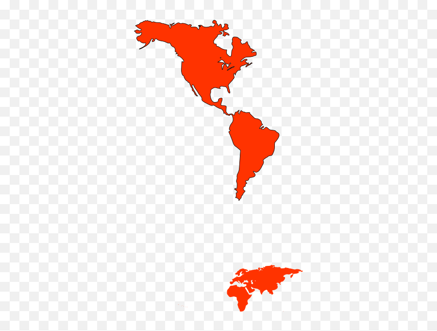 North America Orange Clip Art At Clker - 5 Gyres Logo Emoji,America Clipart