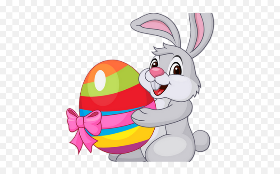 Easter Bunny Clipart Easter Sunday - Easter Bunny With Egg Png Emoji,Easter Sunday Clipart