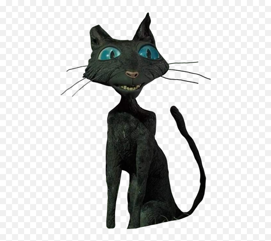 Coraline Cat Sticker By S - Pookyszn Black Cat Coraline Png Emoji,Black Cat Transparent