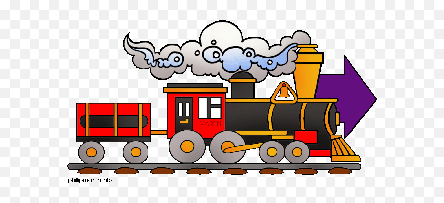 Railroad - Train On Railway Track Clipart Emoji,Railroad Clipart