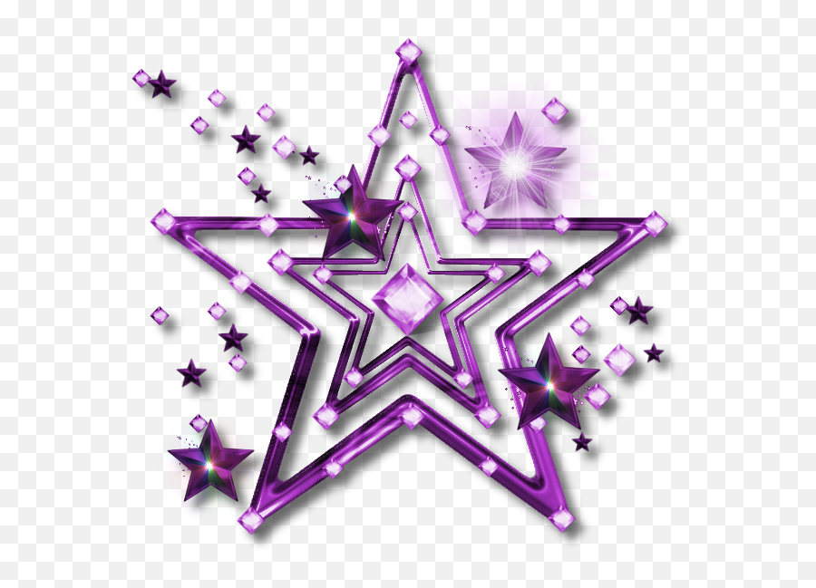 Download Hd Stars Png Images Free Star Clipart Images - Star In Violet Color Emoji,Stars Png