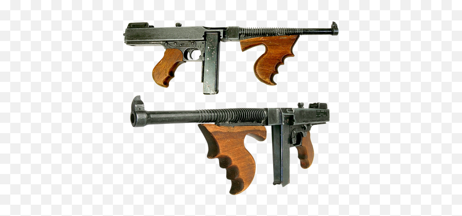 Machine Gun Gun Thompson Submachine Gun Automatic Weapon - C96 Emoji,Tommy Gun Png