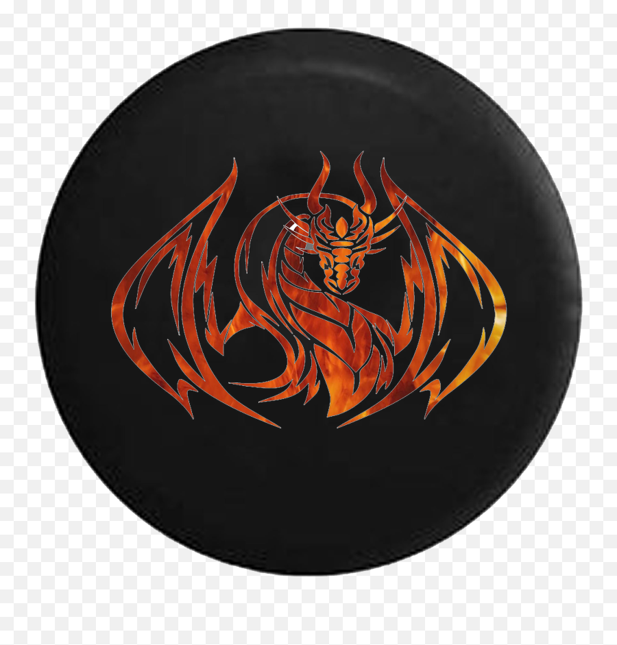 Download Hd Fire Flames Tribal Dragon - Dragon Circle Of Fire Emoji,Fire Circle Png