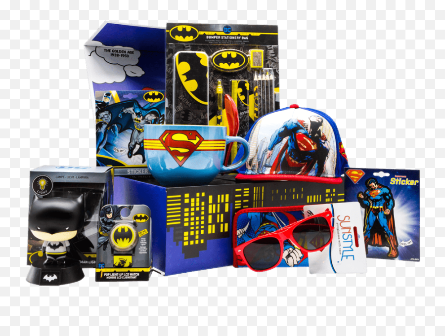 Dc Friends Superman U0026 Batman Gift Box Youth - Fandom Culture Emoji,Superman Logo Blank