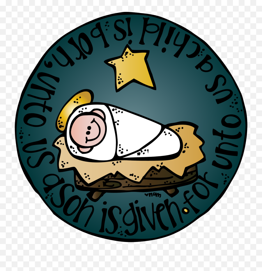 For Unto - Clipart Baby Jesus Lds Emoji,Baby Jesus Clipart