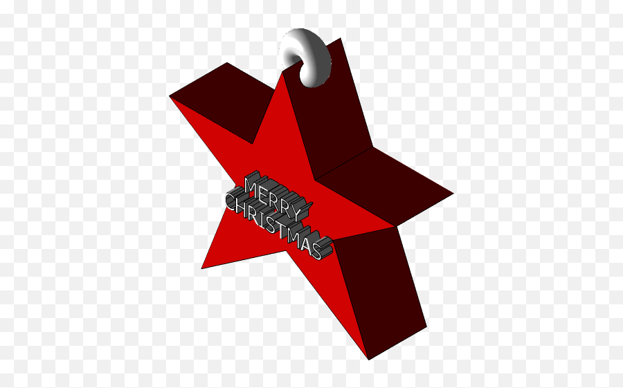 Christmas Star 3d Cad Model Library Grabcad Emoji,Christmas Logo Design