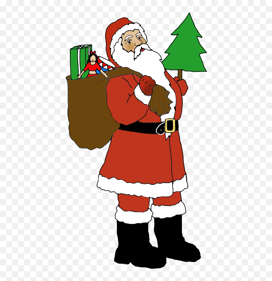 Funny And Free Santa Claus Clipart - Clip Art Emoji,Christmas Eve Clipart