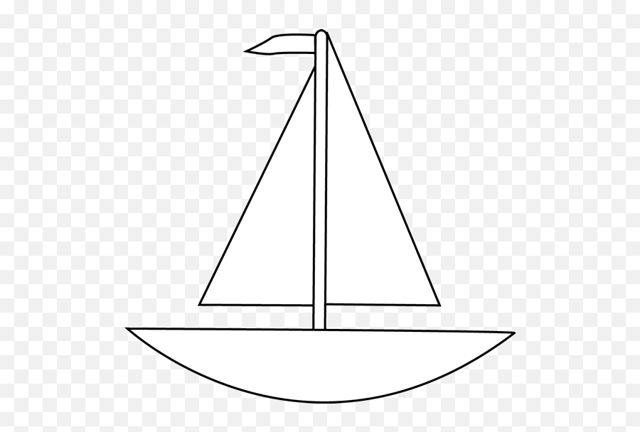 Boat Black And White Boat Clipart Black - White Boat Outline Emoji,Boat Clipart Black And White