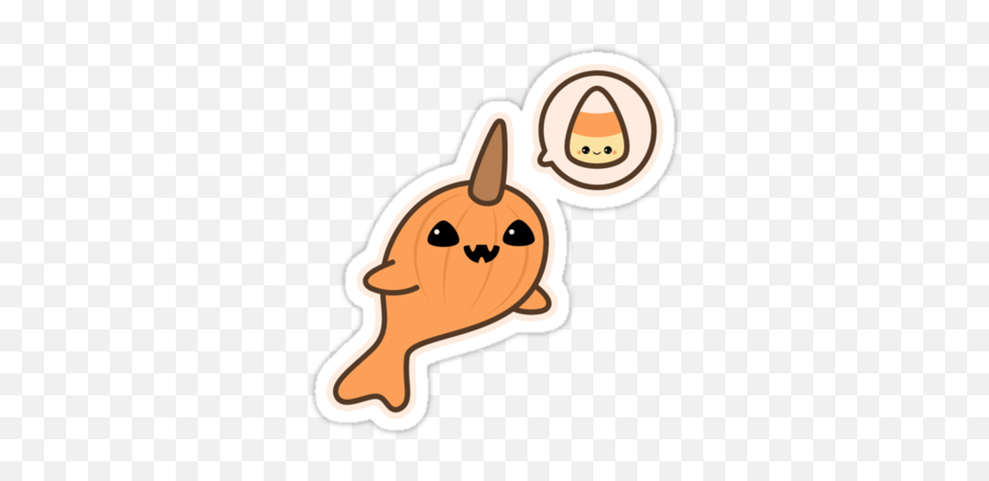 Super Cute Halloween Stickers With Jack - Happy Emoji,Narwhal Clipart