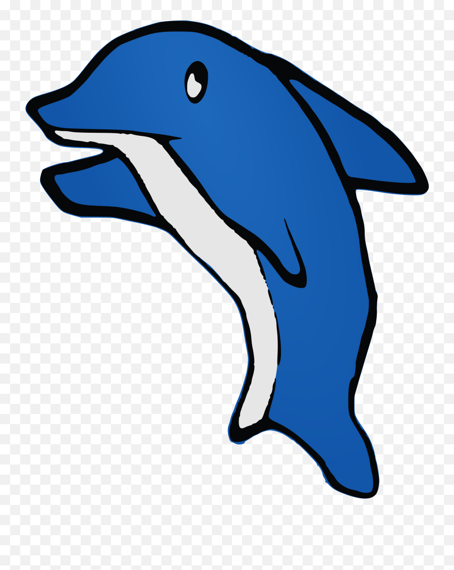 Dolphin Clipart Blue Dolphin Dolphin Blue Dolphin - Happy Animal Cartoon Png Emoji,Dolphin Clipart