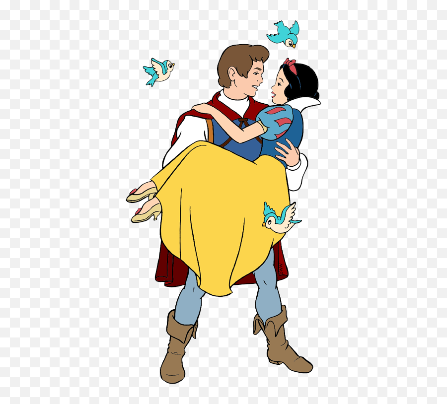 Clip Art Of Snow White And The Prince Snowwhite Disney - Snow White And Prince Clipart Emoji,Prince Clipart