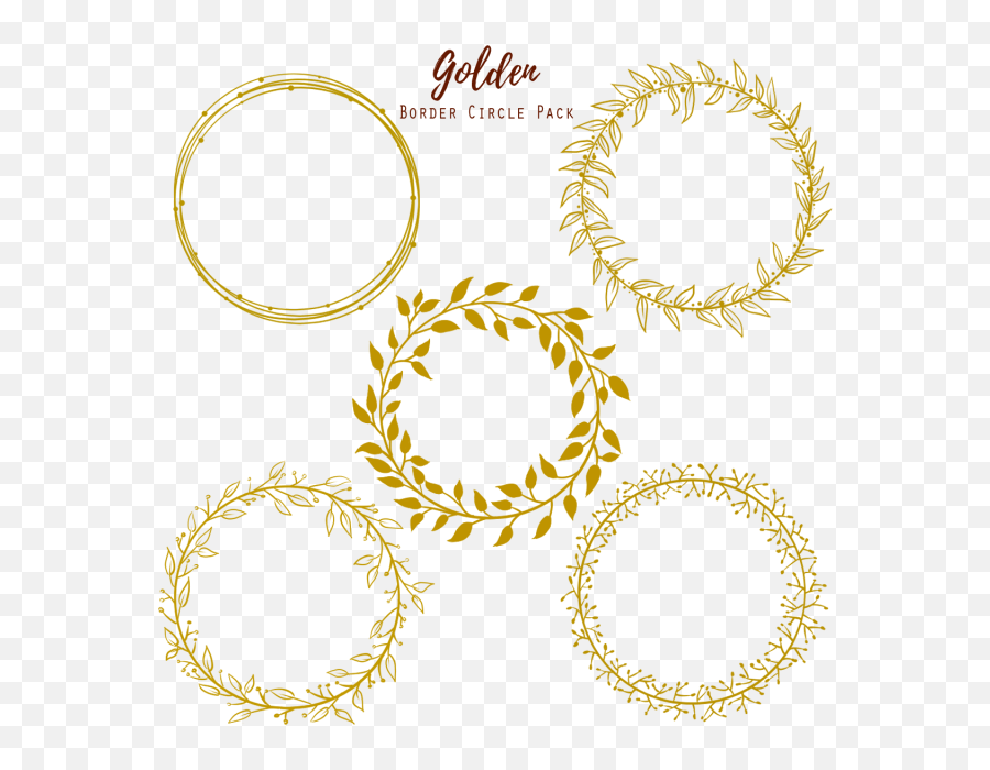 Golden Circle Wedding Frame Gold - Frame Golden Circle Emoji,Gold Circle Png