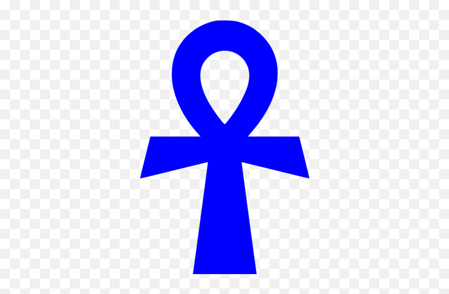 Blue Ankh Icon - Rocca Scaligera Emoji,Ankh Png