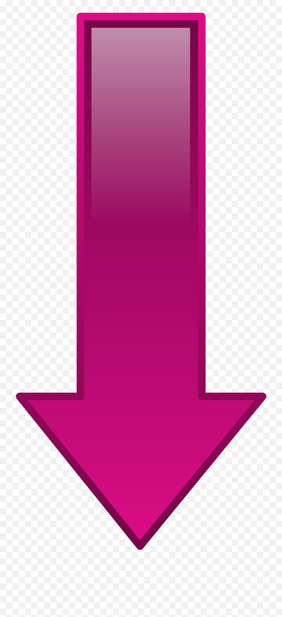 Download Public Domain Clip Art Image - Pink Arrow Pink Down Arrow Transparent Emoji,Arrows Transparent Background