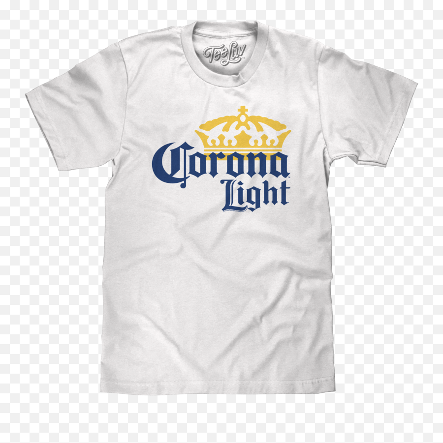 Corona Light Logo T - Shirt White Corona Emoji,Corona Beer Logo