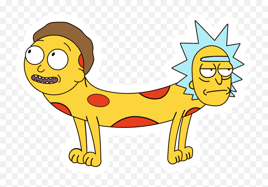 Rick And Morty X Catdog Emoji,Catdog Logo