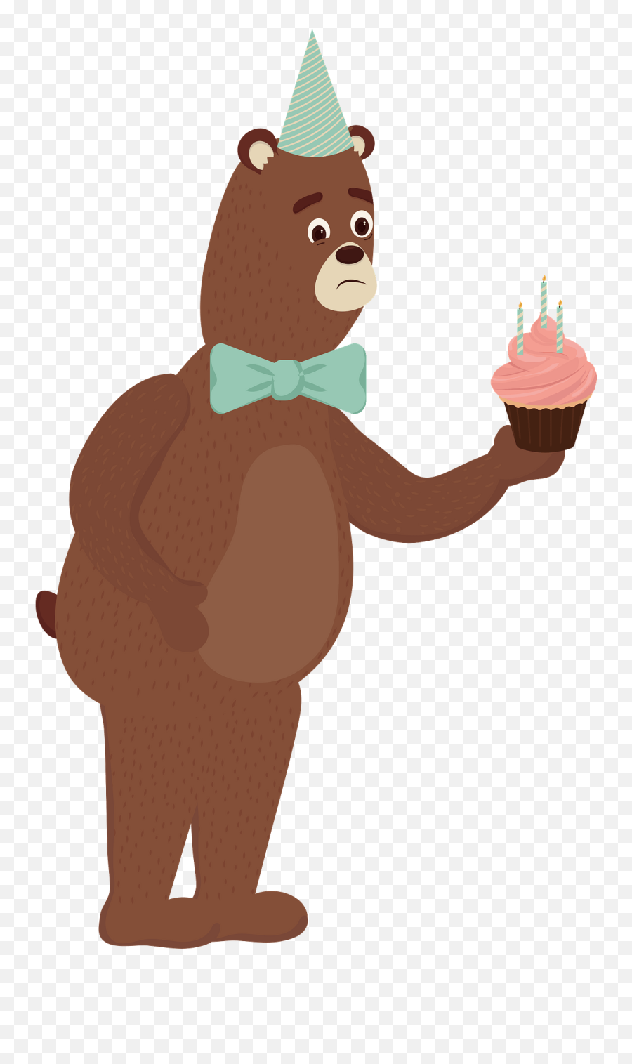 Bear Happy Birthday Clipart Free Download Transparent Png - Party Hat Emoji,Happy Birthday Clipart