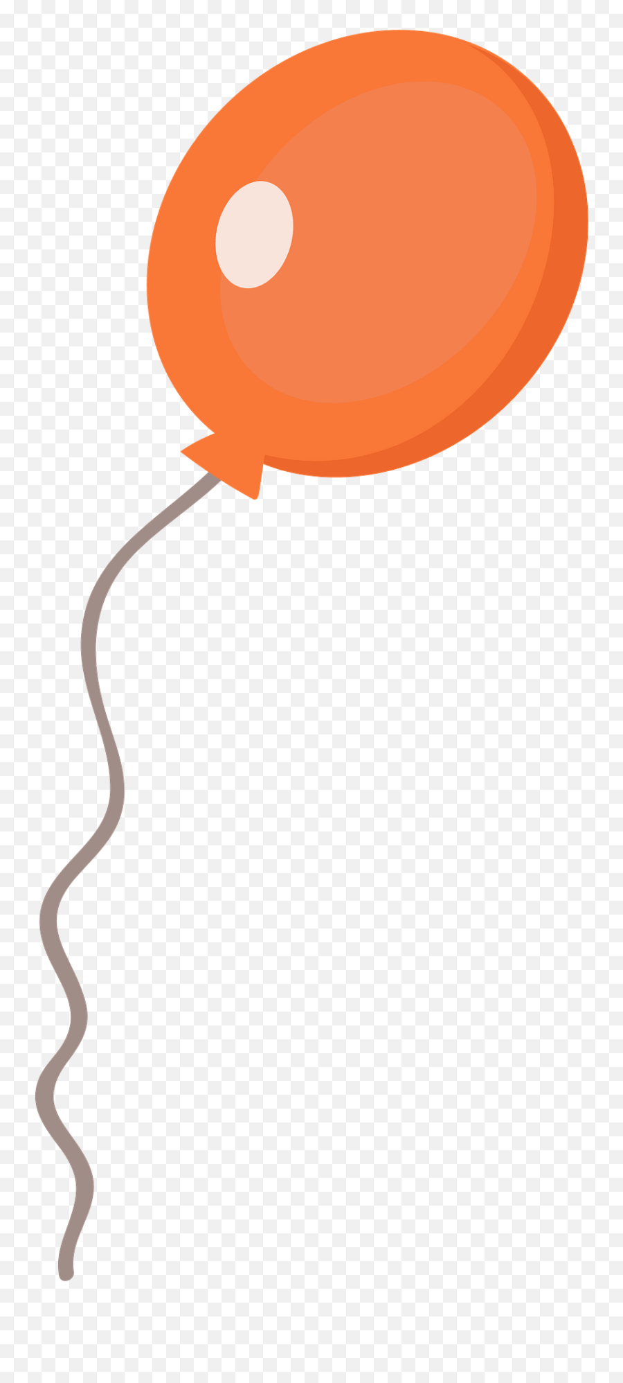 Orange Balloon Clipart Free Download Transparent Png Emoji,Balloons Clipart Transparent Background