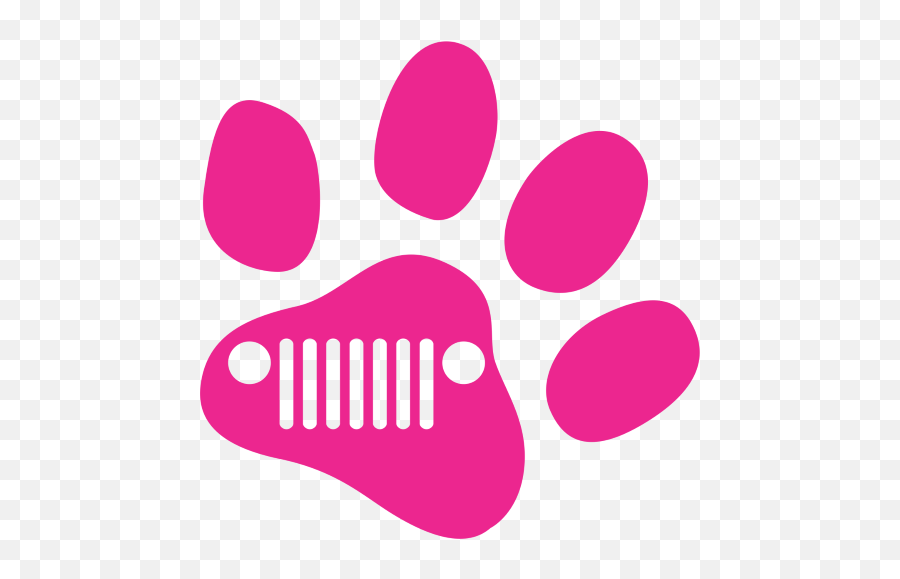 Dog Paw Wave Passenger Side Jeepineaston Emoji,Dog Paw Print Transparent Background