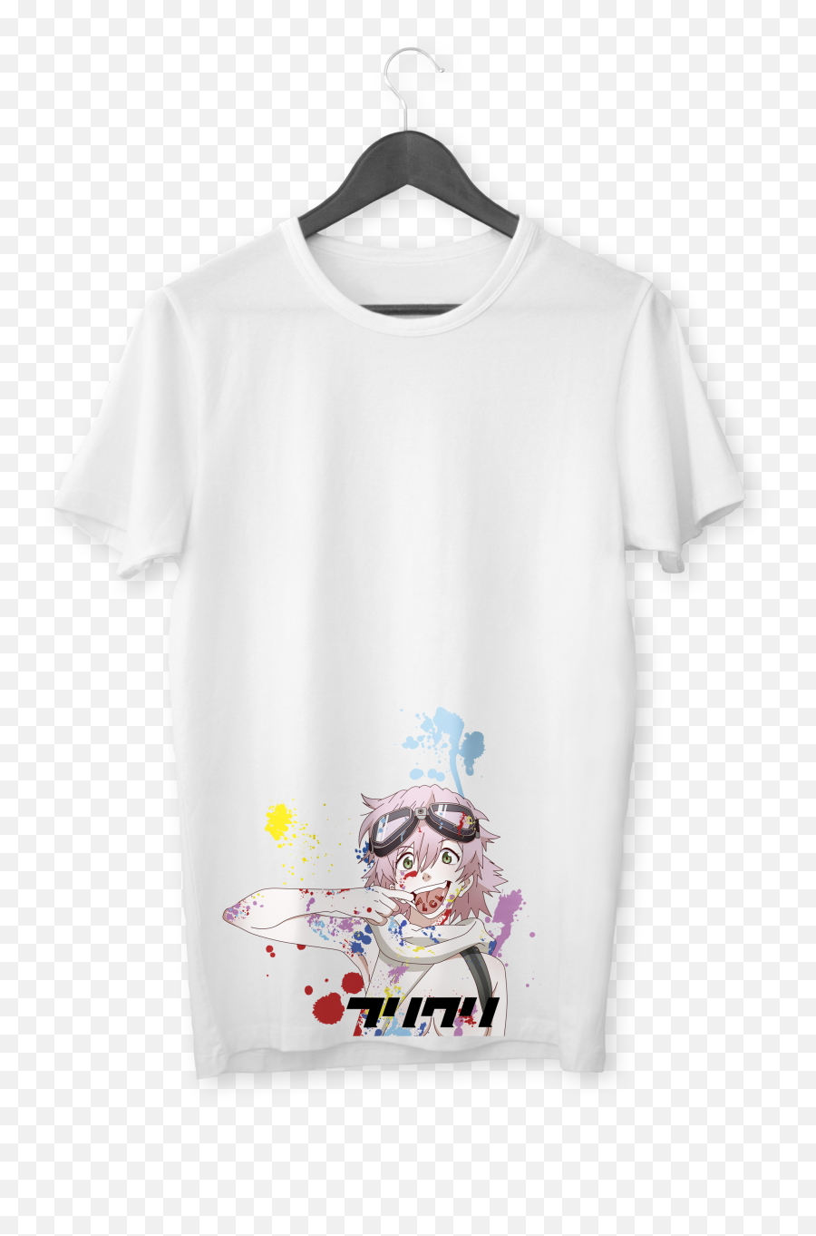 Flcl Haruko Paint Splatter T - Shirt Emoji,Flcl Png