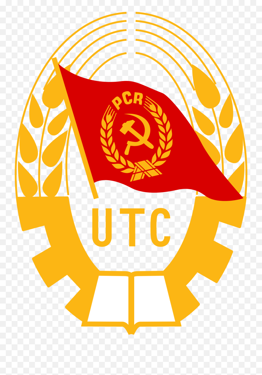 Download Flag Communist Party Of Romania - Full Size Png Emoji,Communism Logo
