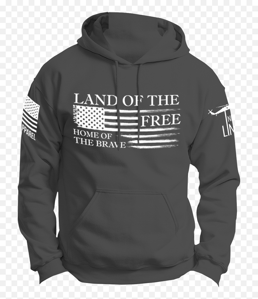 Hoodie - Home Of The Brave Collection Hoodies Country Emoji,Grunt Style Logo