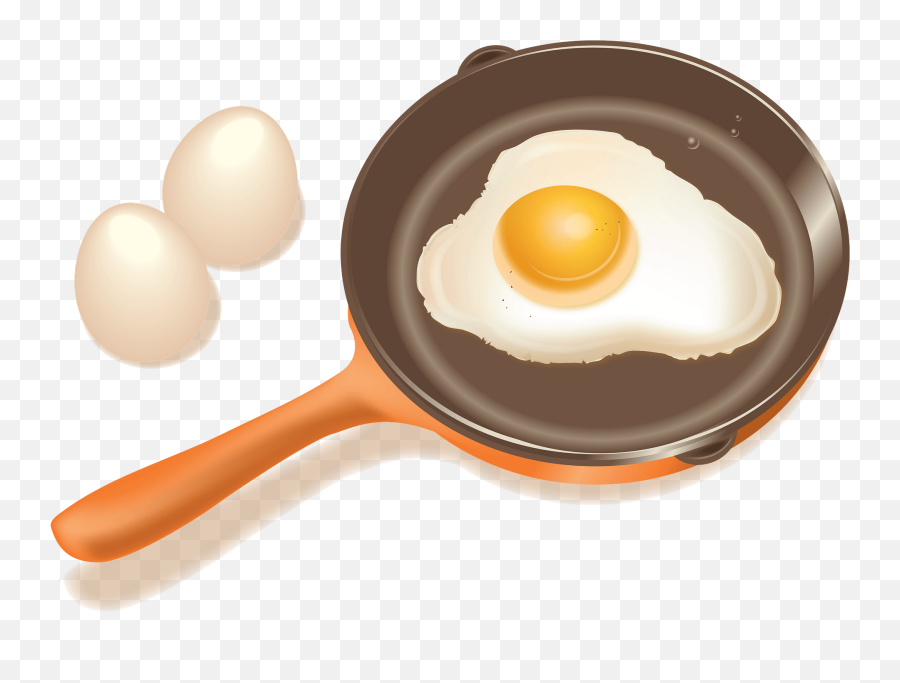 Fried Eggs Cooking Clipart Free Download Transparent Png Emoji,Fried Egg Clipart Black And White