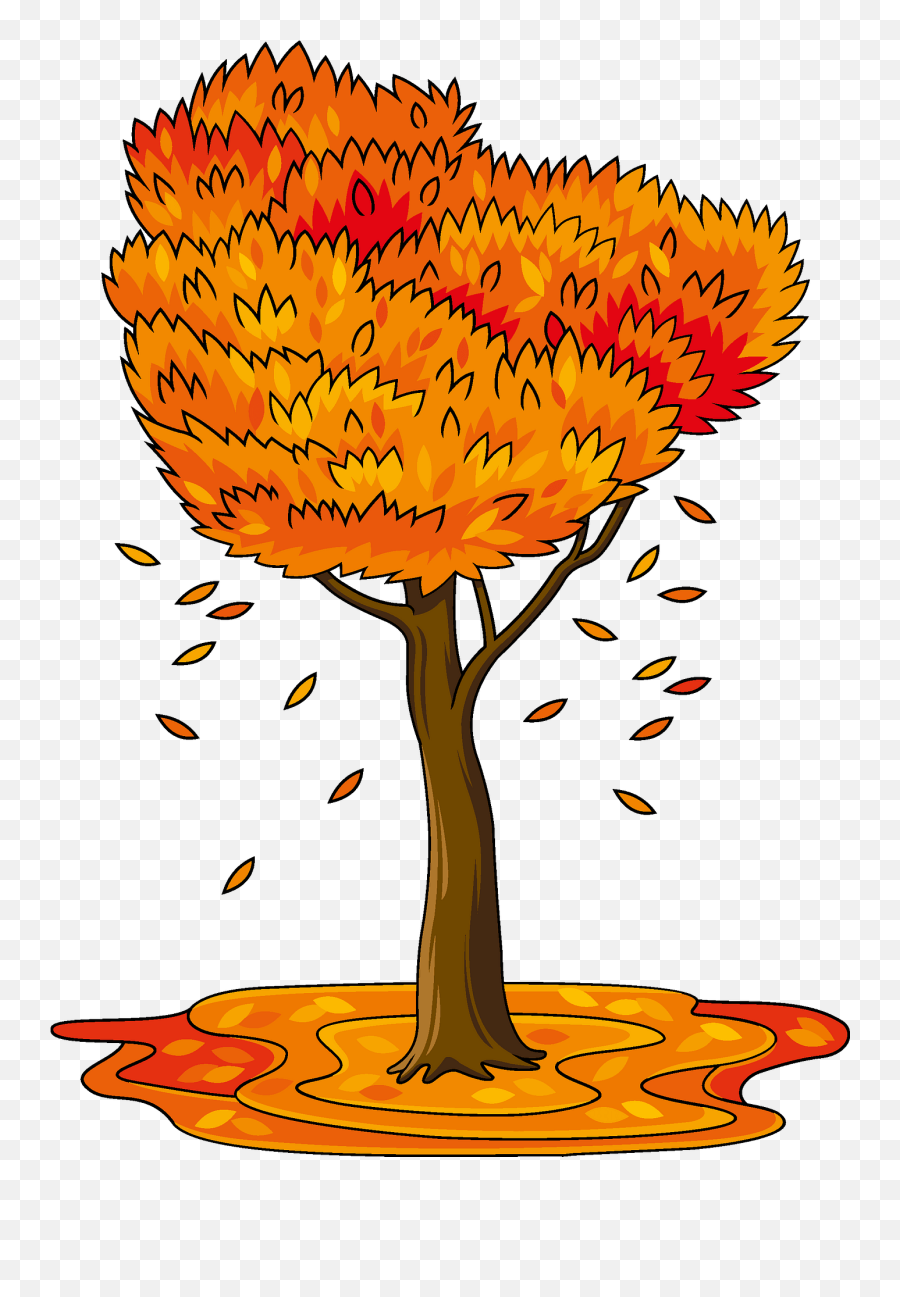 Fall Tree Clipart Free Download Transparent Png Creazilla - Art Emoji,Fall Tree Clipart