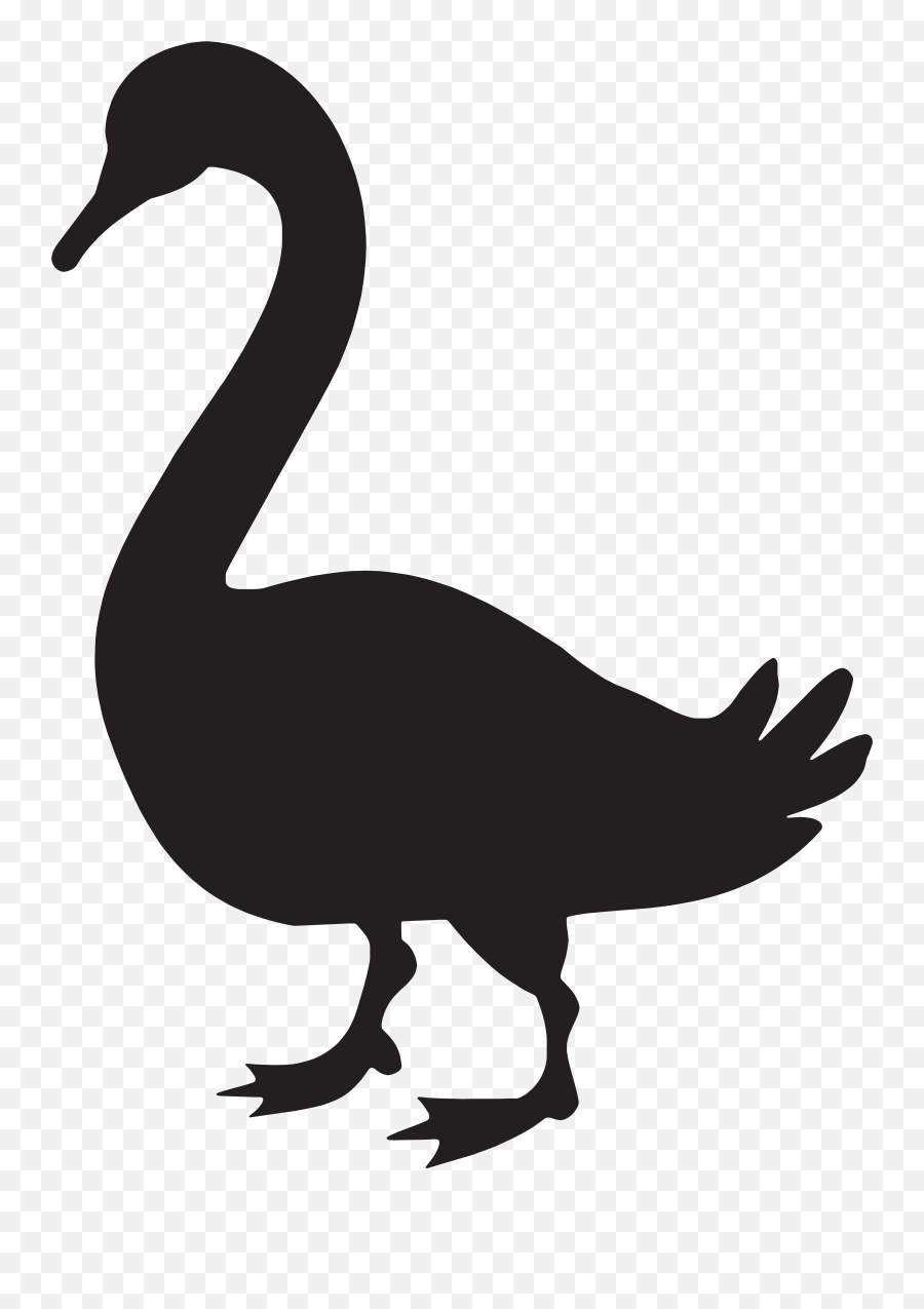 Free Goose Clipart Black And White - Transparent Goose Clipart Emoji,Goose Clipart