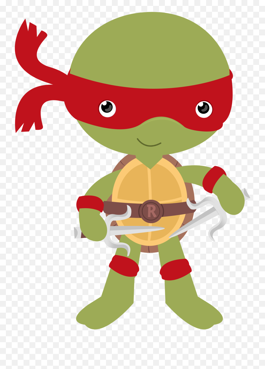 Download Ninja Turtles Clipart Baby Boy - Tartaruga Ninja Desenho Infantil Emoji,Ninja Clipart