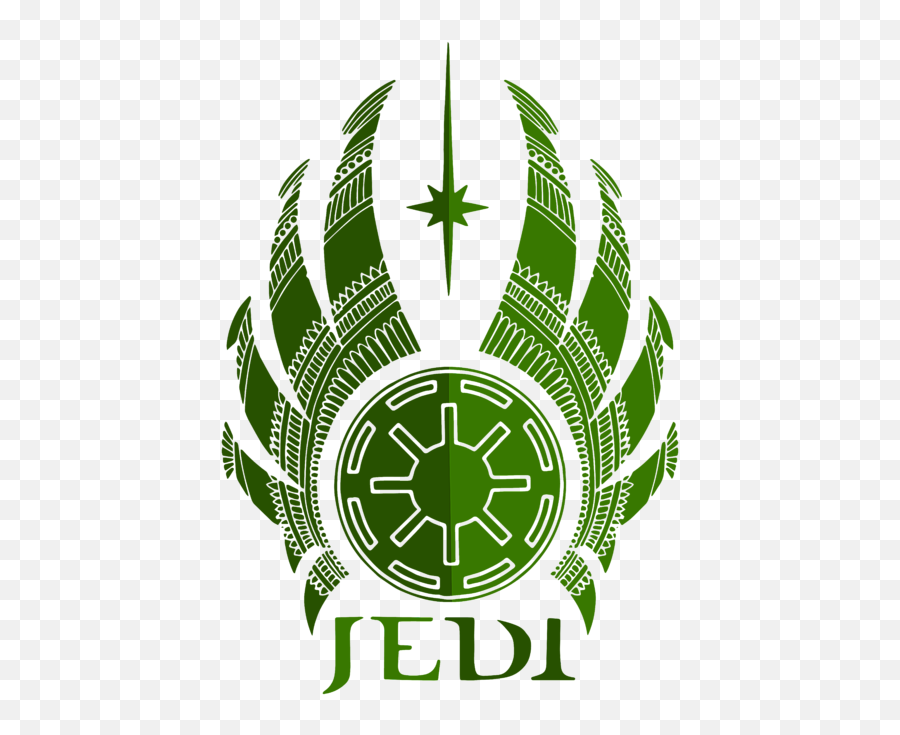 Jedi Symbol - Star Wars Art Green Shower Curtain Jedi Symbol Emoji,Star Wars Logo