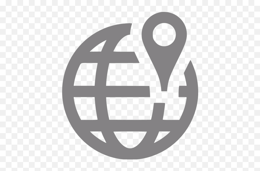 Gray Worldwide Location Icon - Map Icon Png Gray Emoji,Location Logo