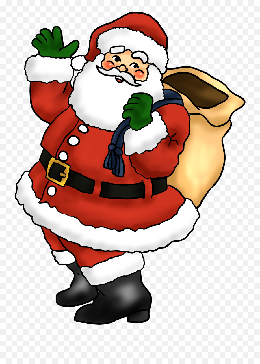 Free Christmas Clipart - Santa Claus Clip Art Emoji,Free Christmas Clipart