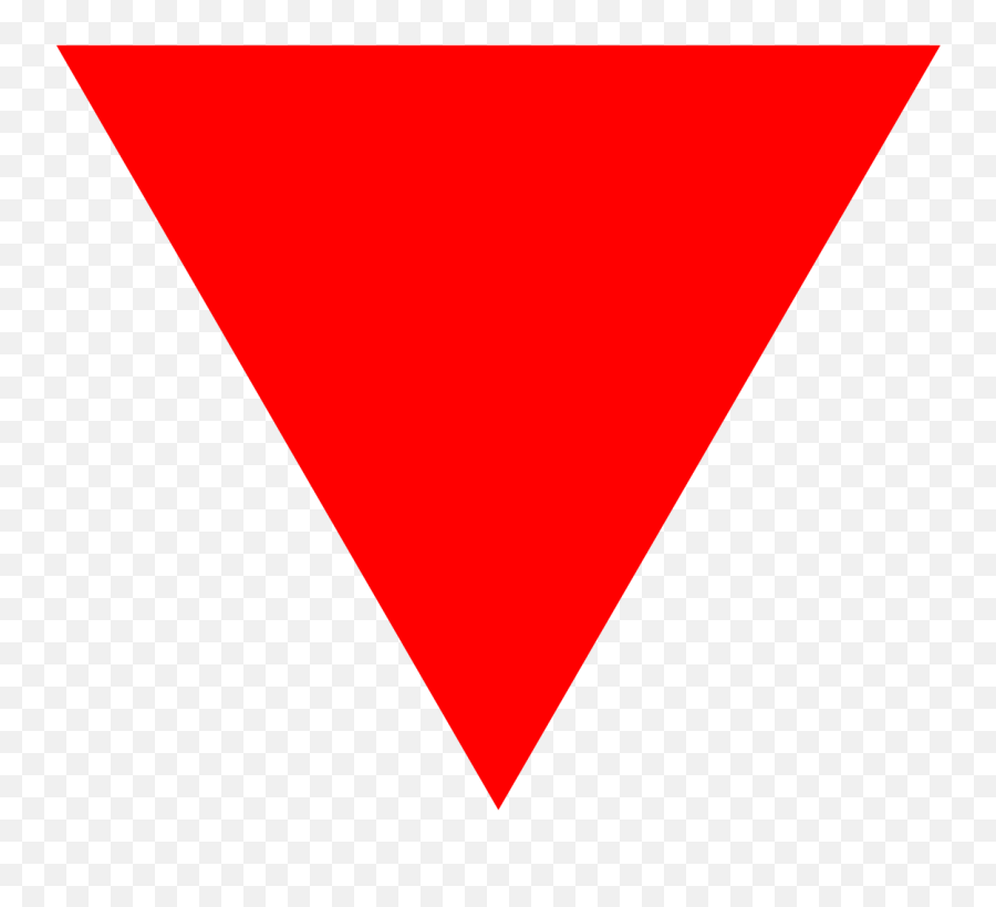 Red Triangle - Transparent Red Triangle Png Emoji,Triangle Png
