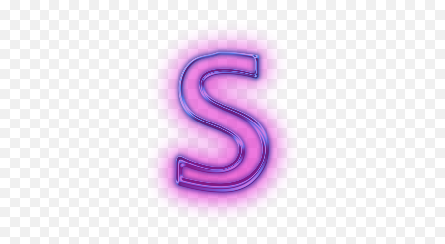 Neon Alphabet Png Transparent - Purple Neon S Png Emoji,S Png